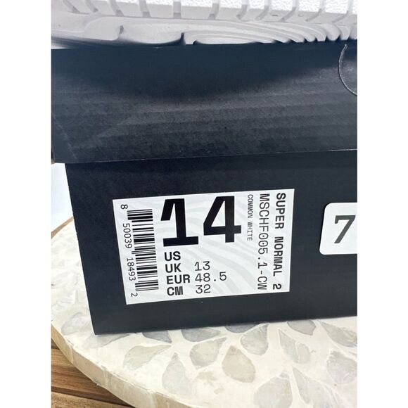MSCHF Super Normal 2 Common White Leather Sneakers Men’s 14 New in Box main image 2